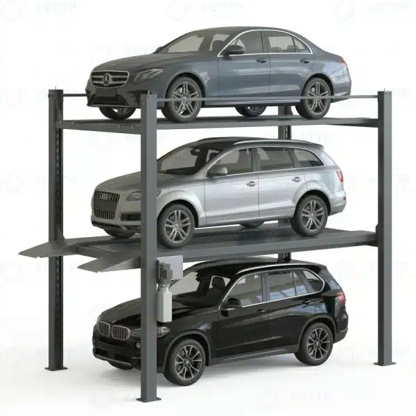 Triple Car Stacker | 3F 4-Post 3-Level Parking Lift | Kettp